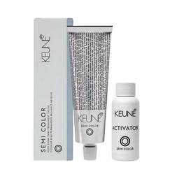KIT KEUNE SEMI COLOR COLORAÇÃO 8.17 LOURO CLARO CINZA VIOLETA + ACTIVATOR