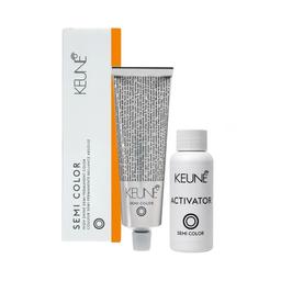 KIT KEUNE SEMI COLOR COLORAÇÃO 7.43 LOURO MÉDIO COBRE + ACTIVADOR