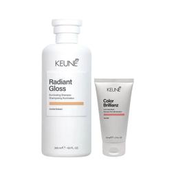 KIT KEUNE SHAMPOO  RADIANT GLOSS 300ML + MINIATURA KEUNE