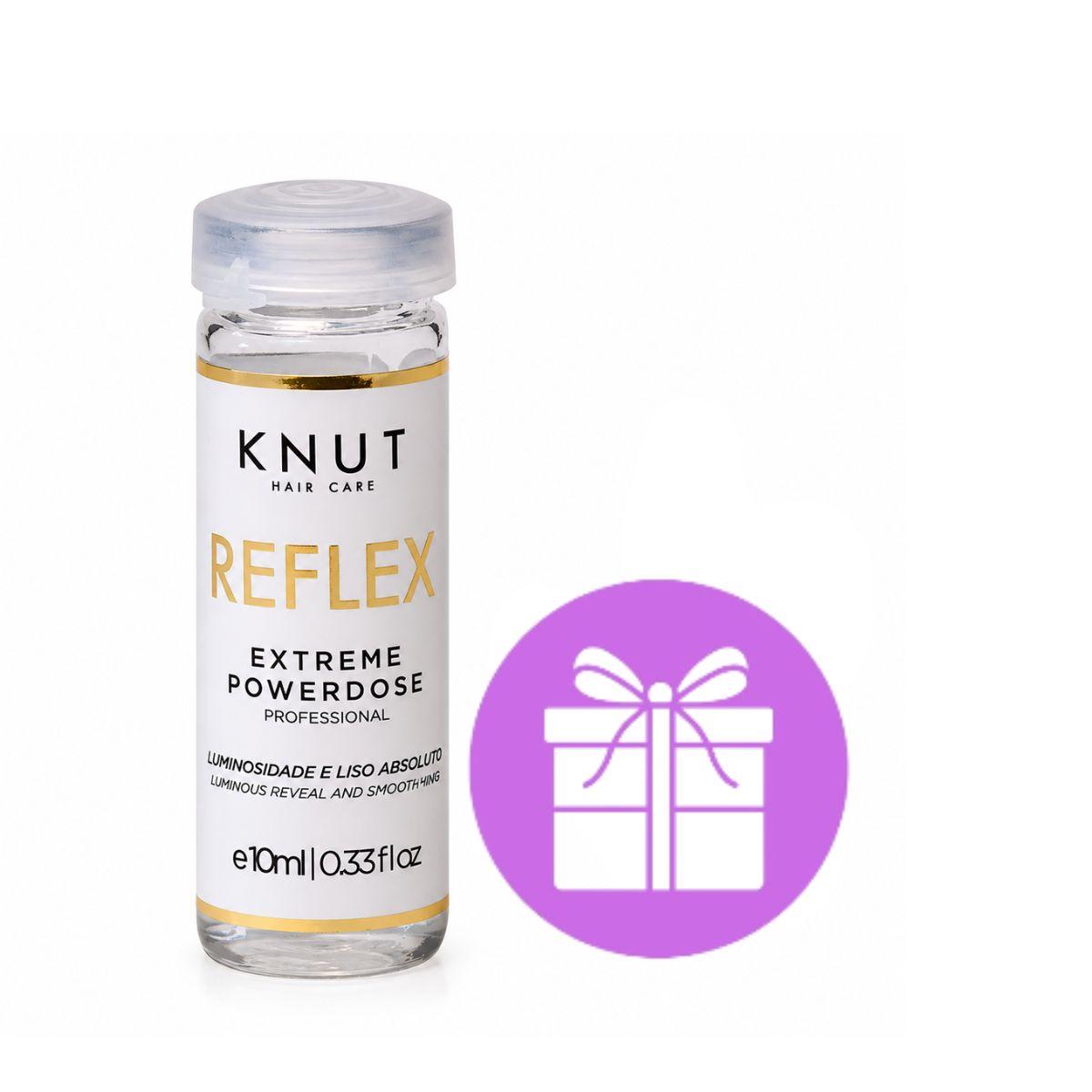 KIT KNUT AMPOLA CAPILAR EXTREME POWER DOSE REFLEX 10ML + ACESSORIOS SORTIDOS