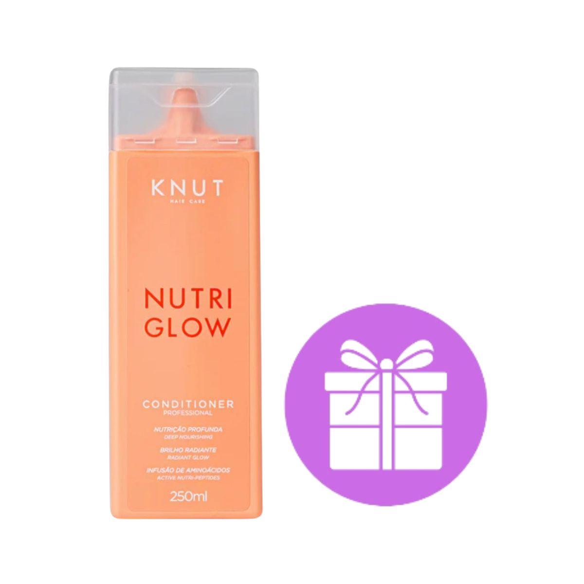 KIT KNUT COND NUTRIGLOW 250ML + ACESSSORIOS SORTIDOS