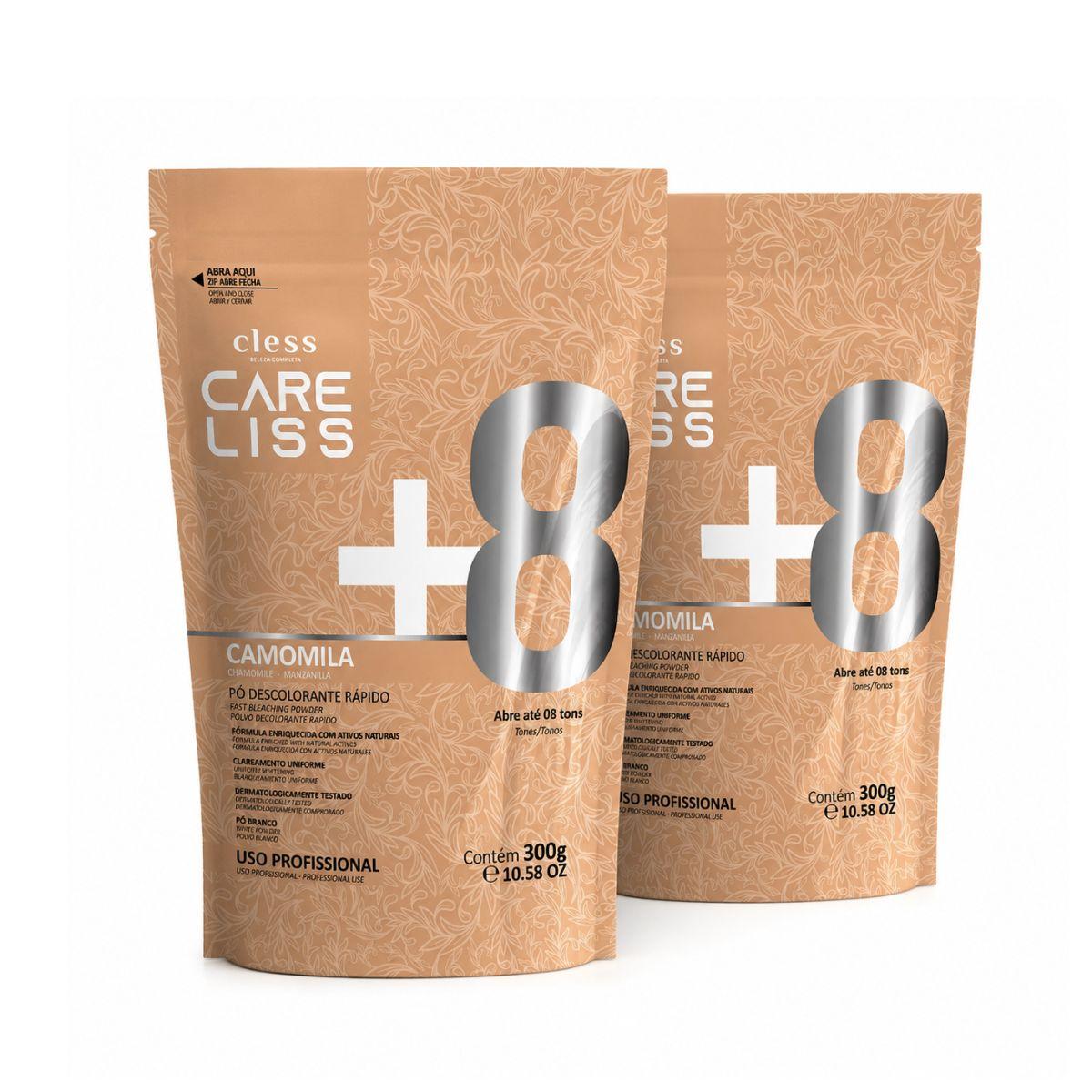 KIT CLESS 2 PÓ DESCOLORANTE CAMOMILA 300G