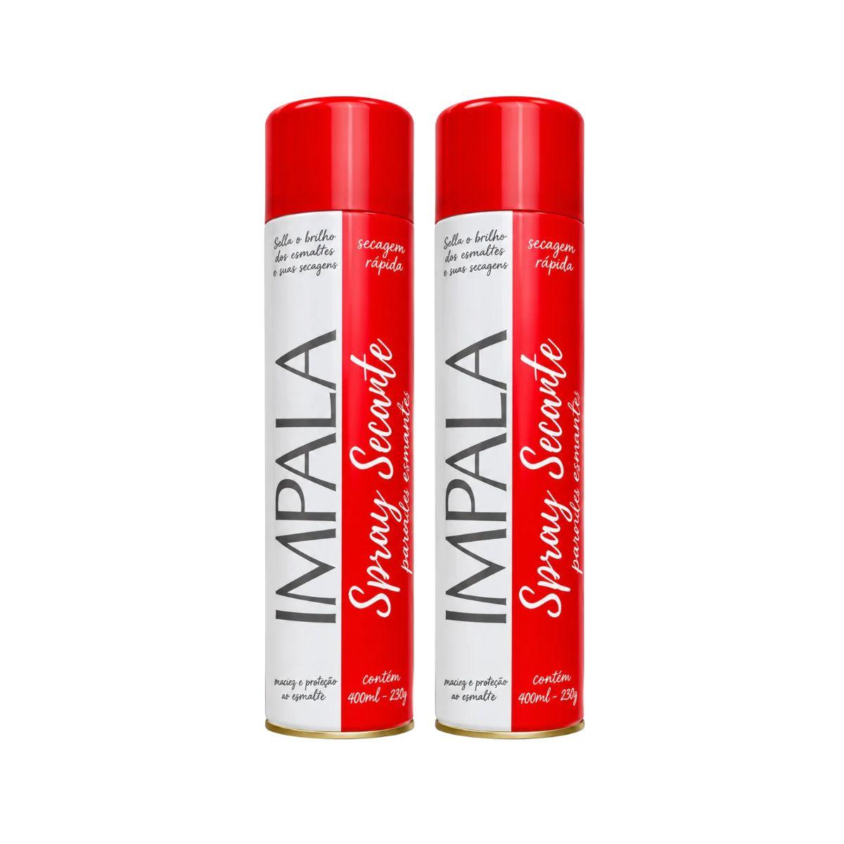 KIT IMPALA C/2 SPRAY SECANTE DE ESMALTE 400ML