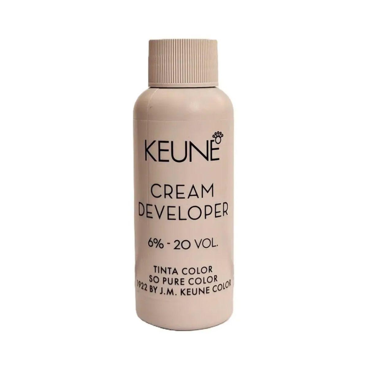 ÁGUA OXIGENADA TINTA DEVELOPER 6% 20 VOLUMES KEUNE 60ML